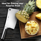 Mueller 7-Inch Meat Cleaver Butcher Knife - German High Carbon Steel, Laser-Tested Razor-Sharp Blade, Heavy Duty Bone Chopper for Meat & Vegetables, Home & Restaurant, Gift for Him