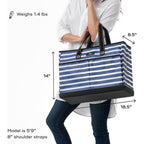 Scout Ben Pocket Tote - Multi-Use Tote Bag For, Nurses, Teachers, And Moms, 5 Pockets For Organizing, Breakaway Zipper