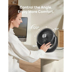 Dreo Fan For Bedroom, Table Air Circulator For Whole Room, 11 Inch, 60Ft Strong Airflow, 120° Adjustable Tilt, 20Db Low Noise, Quiet, 3 Speeds, Desk Fan For Home,Office, Kitchen
