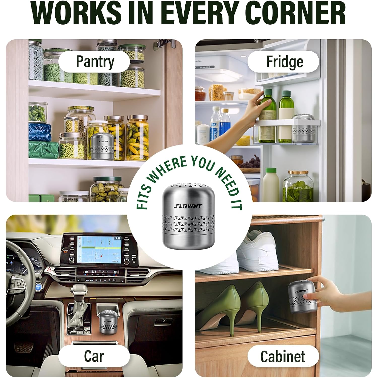 Fridge Deodorizer, Baking Soda Alternative For Refrigerator And Freezer, Long-Lasting Odor Eliminator For Smelly Fridge, Compact Kitchen Essential For Home, Apartment And Rv