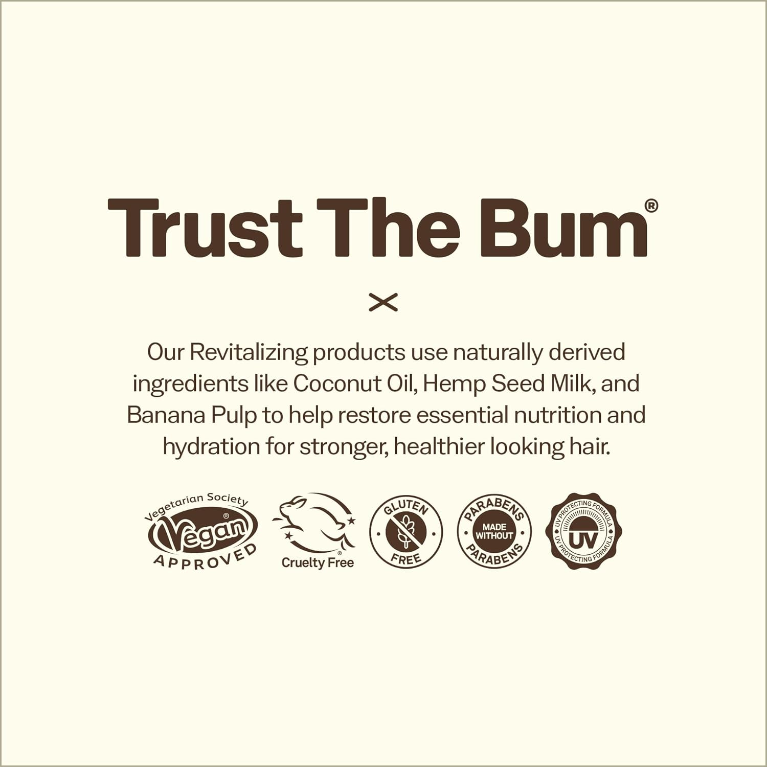 Sun Bum Revitalizing 3 in 1 Leave In Conditioner - Anti Frizz Detangler - Color Friendly with UV Protection - Enriched with Coconut Oil and Banana - 4 oz
