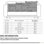 Deconovo Throw Pillow Covers 18 X 18 Inch Set Of 4, Covers Only No Insert, Faux Linen Decorative Square Pillowcases With Hidden Zipper For Couch Sofa Bed Living Room, Natural White (Warm Off-White)