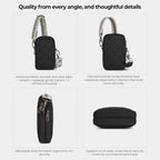 Travelon Anti-Theft Boho 2 Compartment Phone Crossbody