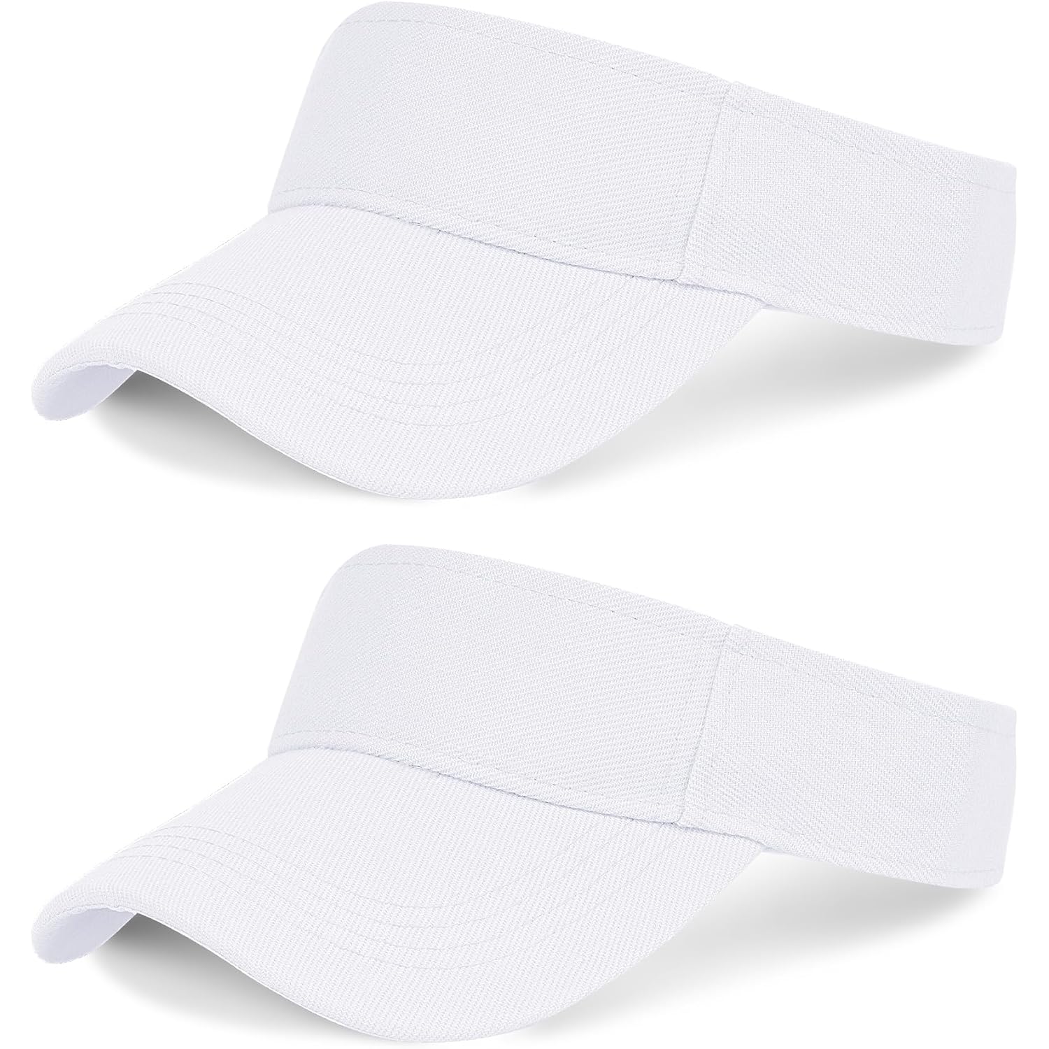 Marrywindix 2 Pieces of Sport Wear Athletic Visor Sun Sports Visor Hat Visor Adjustable Cap for Women and Men (One Size)