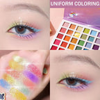 Glitter Eyeshadow Palette, 30 Color Waterproof Rainbow Palette, Highly Pigmented Mattes And Shimmer
