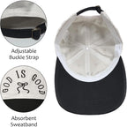 God Is Good Christian Bow Hat Women Jesus Faith Religious Hats Embroidered Adjustable Cotton Baseball Cap