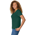 Hanes Women's Perfect-T V-neck T-shirt, Cotton Short Sleeve Tee for Women, 1 or 2-Pack
