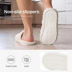 Everfoams Women'S Fuzzy Open Toe Slippers Comfy Soft Memory Foam Indoor House Shoes