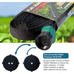 4 Pack Flat Soaker Hose 25Ft For Garden Beds, Lightweight Drip Soaker Hose 100 Ft For Foundation Watering Of Plants – Garden Sprinkler Soaker Hoses With Heavy Duty & Easy To Install (25Ftx4)