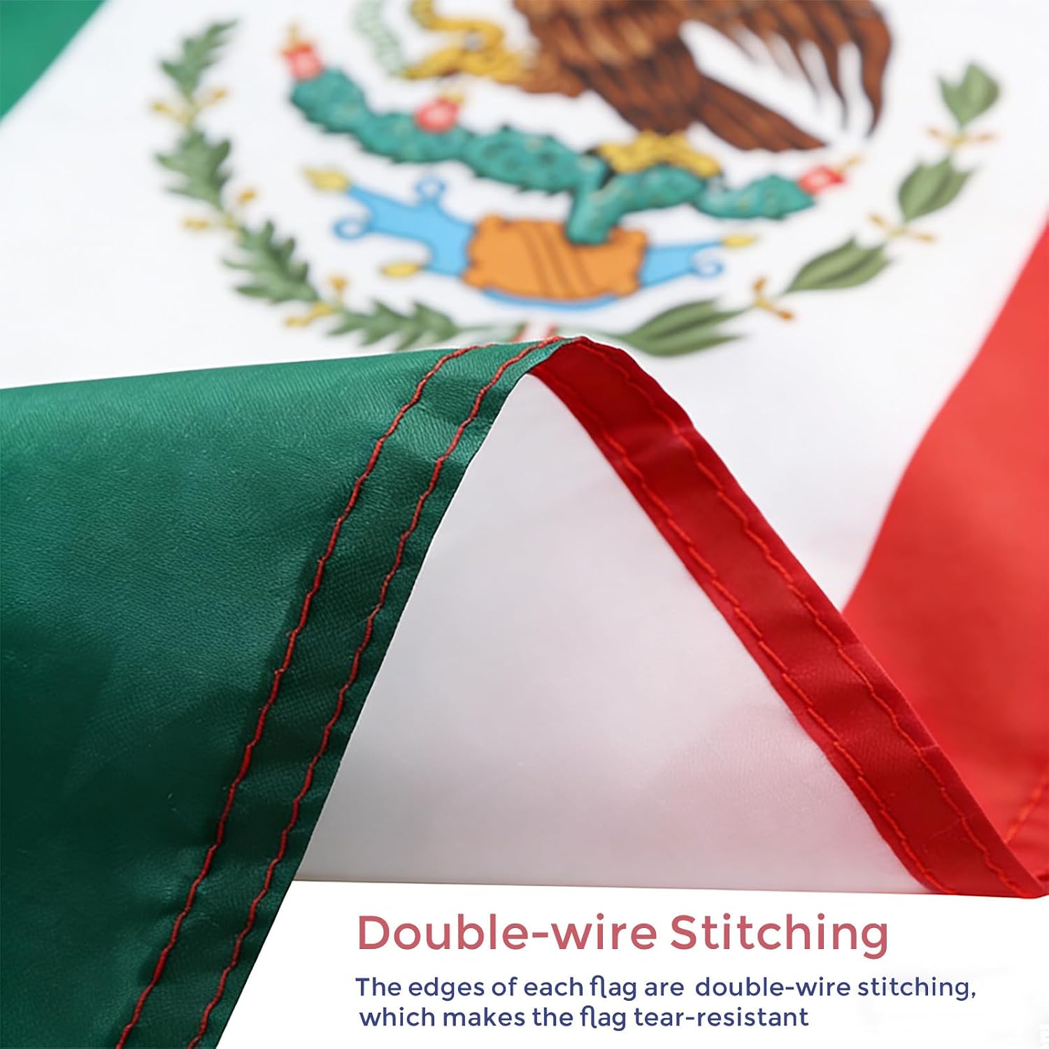 Mexican Flag, Flag Of Mexico 3X5 Ft - Polyester Lightweight Flags With 2 Brass Grommets For Mexican Party Decorations, Sports Events Decorations