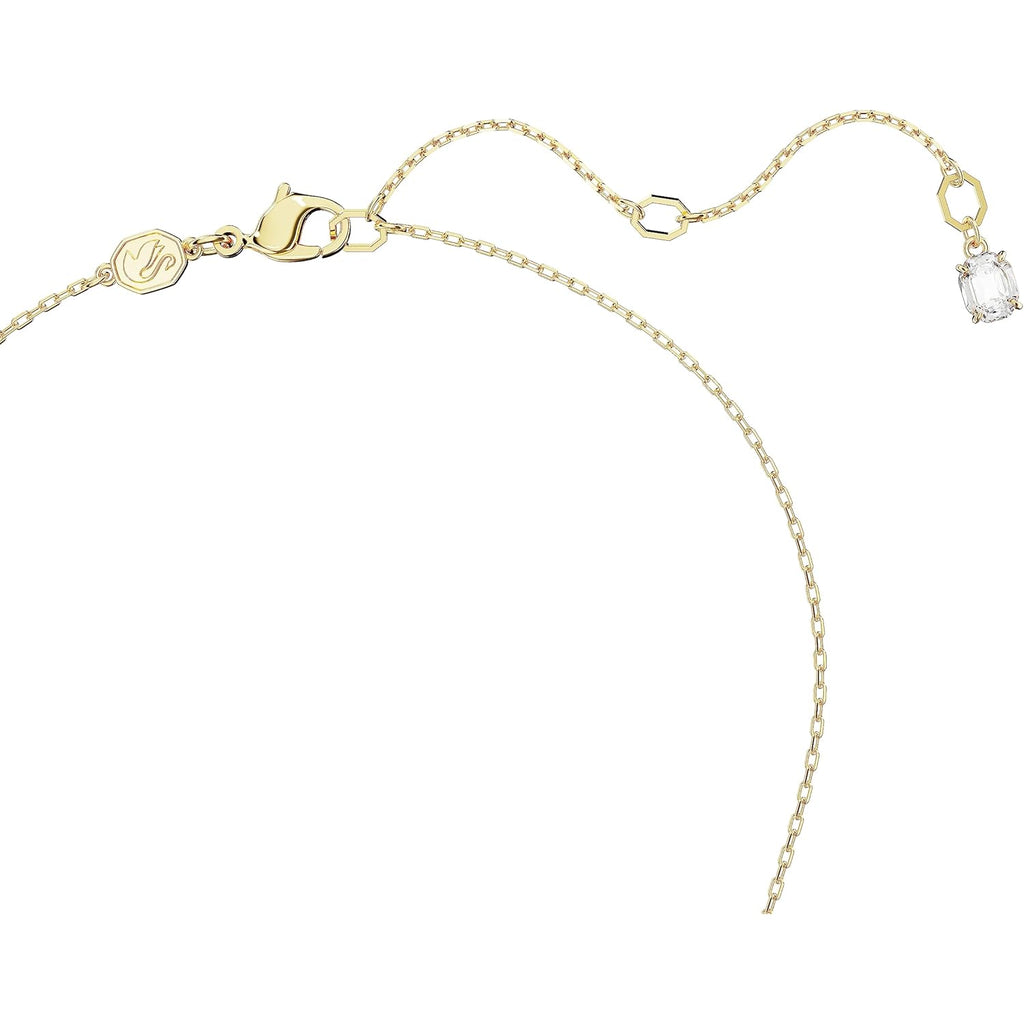 Swarovski Dextera Pendant Necklace with Interlocking Loop and Clear Crystals