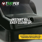 Tratper Rat And Chipmunk Traps. Prevents Accidental Triggering With Dual Tunneled Design. Covered Snap Traps For Humane Kill, Reusable, Pest Control For Rats, Indoor & Outdoor Use. 2 Pack