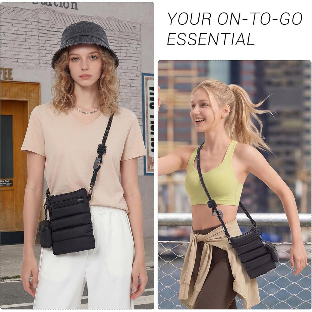 Acuario Small Crossbody Bag For Women, Nylon Crossbody Bags, Trendy Women'S Purse Sling Bag Handbag For Travel, Gym, Shopping