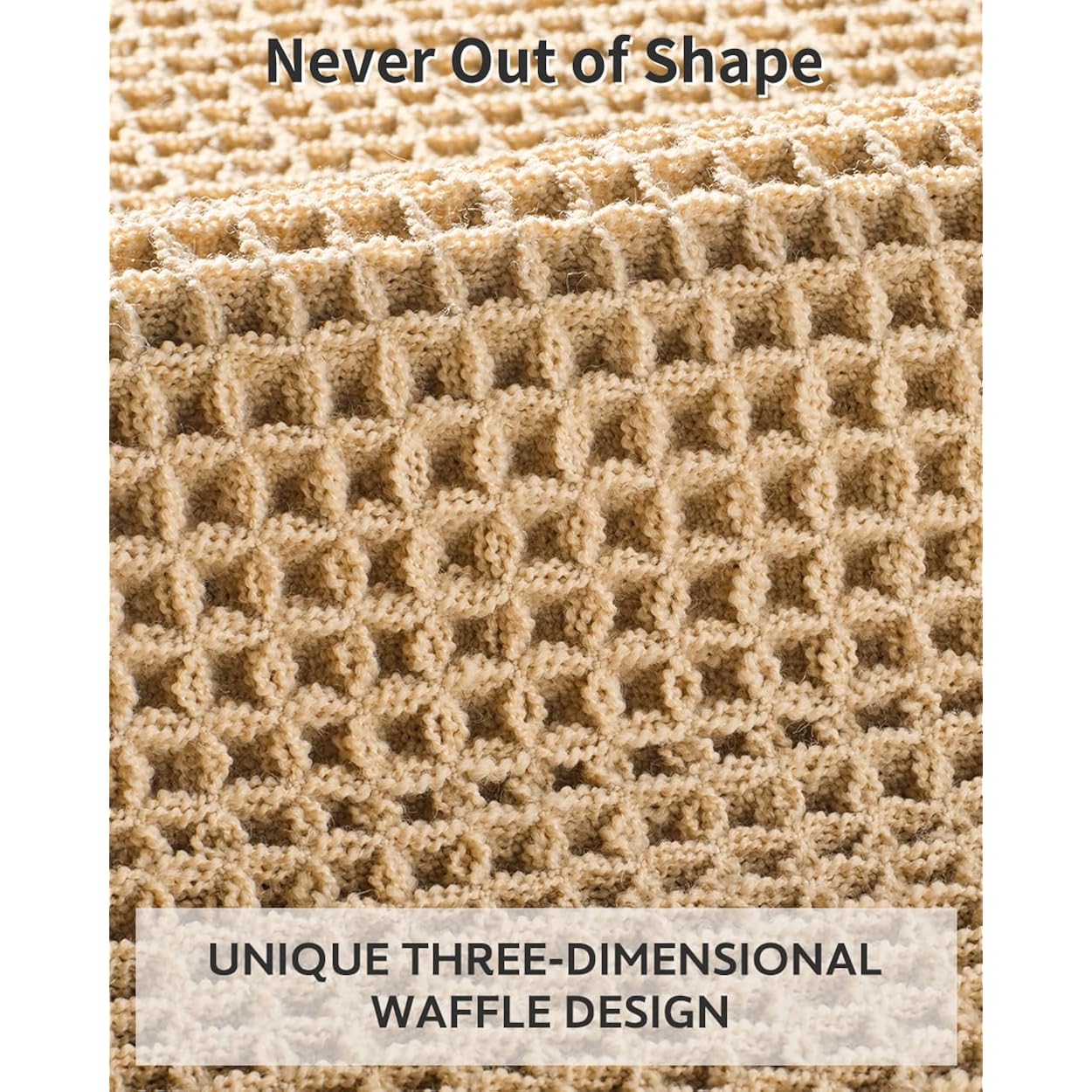 Waffle Bath Mat Rug, Super Absorbent Non Slip Bath Mats Ultra Soft Bathmat Machine Washable Bathroom Rugs With Tassels, Bath Rugs For Bathroom Floor Beside Tub, 17" X 24", Brown