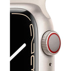 Apple Watch Series 7 (Gps, 41Mm) Starlight Aluminum Case With Starlight Sport Band, Regular (Renewed)
