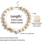 Colorful Resin Chunky Beaded Choker Necklace for Women, Summer Beach Jewelry