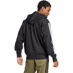 Adidas Men'S Essentials 3-Stripes Fleece Full-Zip Hooded Track Top