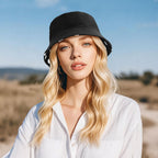 DOCILA Bucket Hats for Women Trendy Print Reversible Bucket Hat Packable All Season Fisherman Sun Caps Blackwhitedot