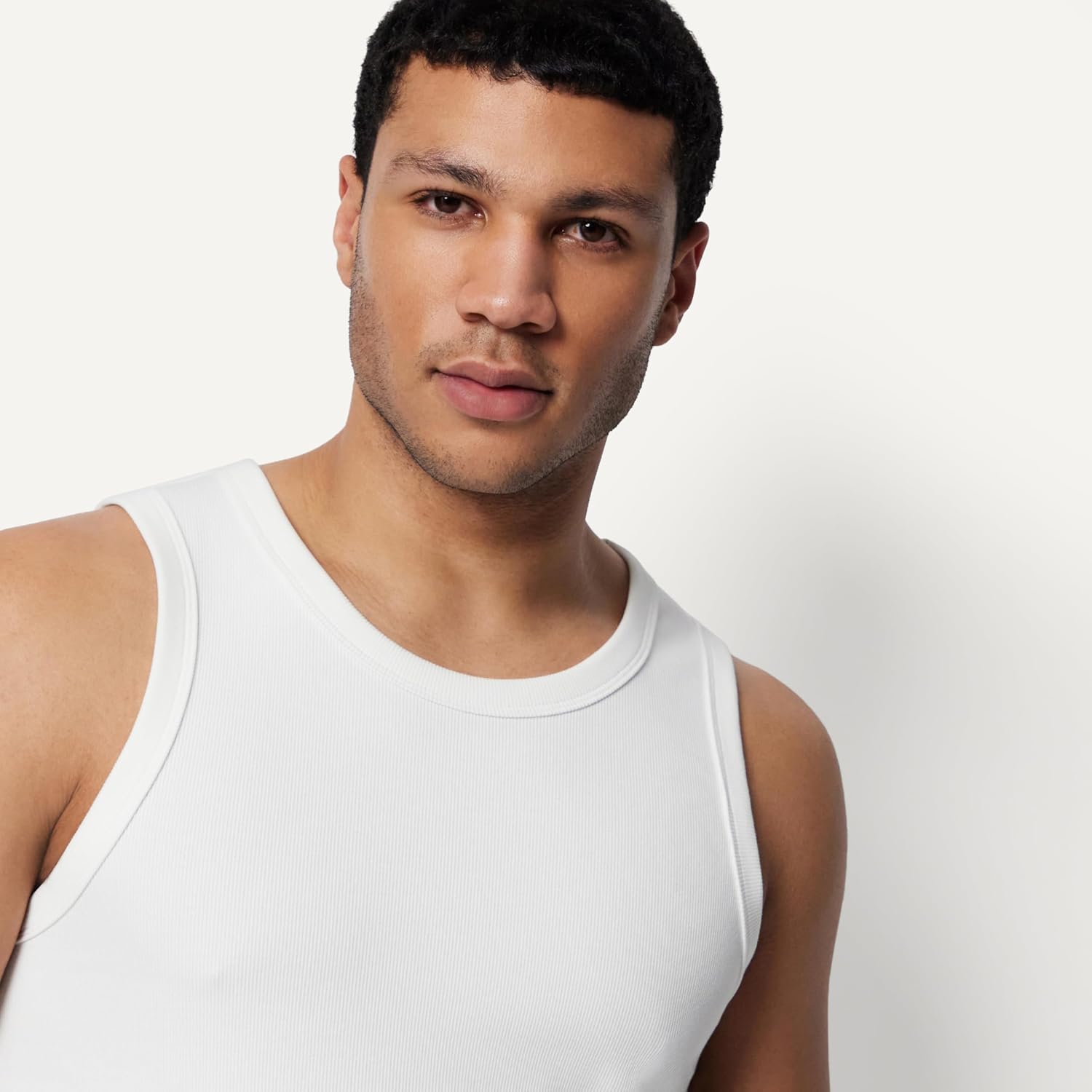 Amazon Essentials Men'S Slim-Fit Ribbed Tank Top, Pack Of 2