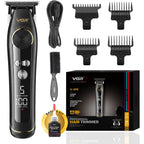 Vgr 299 Hair Clippers For Men, Professional Hair Trimmer For Men, Cordless Barber Clippers With 5-Speed Levels & 7000Rpm Motor, Zero Gap Trimmer With Ceramic Metal Blade For Fade And Line Up, Black