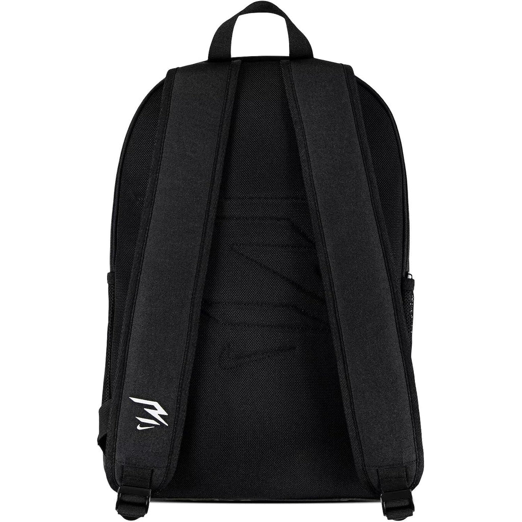 Nike 3Brand Kids Blitz Bungee Backpack For School, Black/White | Padded 17-Inch Laptop Sleeve And 2 Mesh Bottle Pockets. Bookbag For Boys, Girls, Sports, Gym, And Travel.