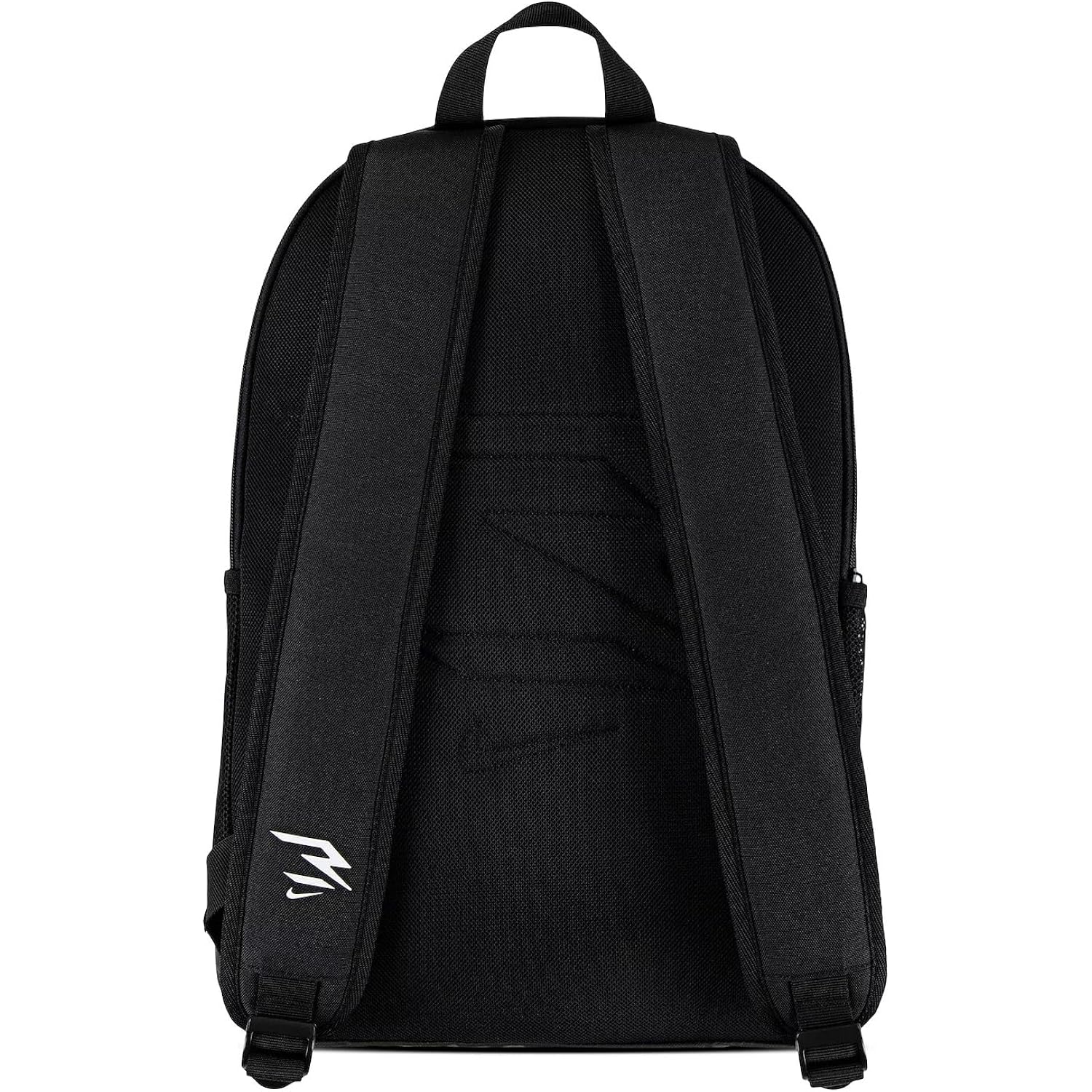 Nike 3Brand Kids Blitz Bungee Backpack For School, Black/White | Padded 17-Inch Laptop Sleeve And 2 Mesh Bottle Pockets. Bookbag For Boys, Girls, Sports, Gym, And Travel.
