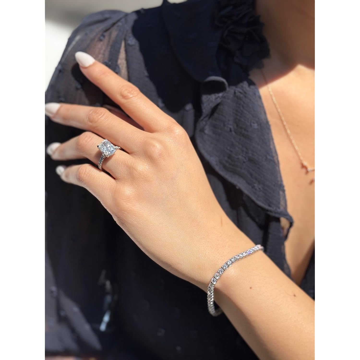 1.0-10 Carats Lab Grown Diamond Tennis Bracelet in 14K Gold, F Color & VS Clarity, Certificate Included, Classic Diamond Bracelets for Women, part of our Premium Jewelry Signature Collection.