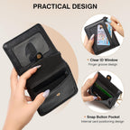 Marvolia Small Wallet for Women Compact Wallet Soft Vegan Leather Bifold Card Holder Ladies Wristlet