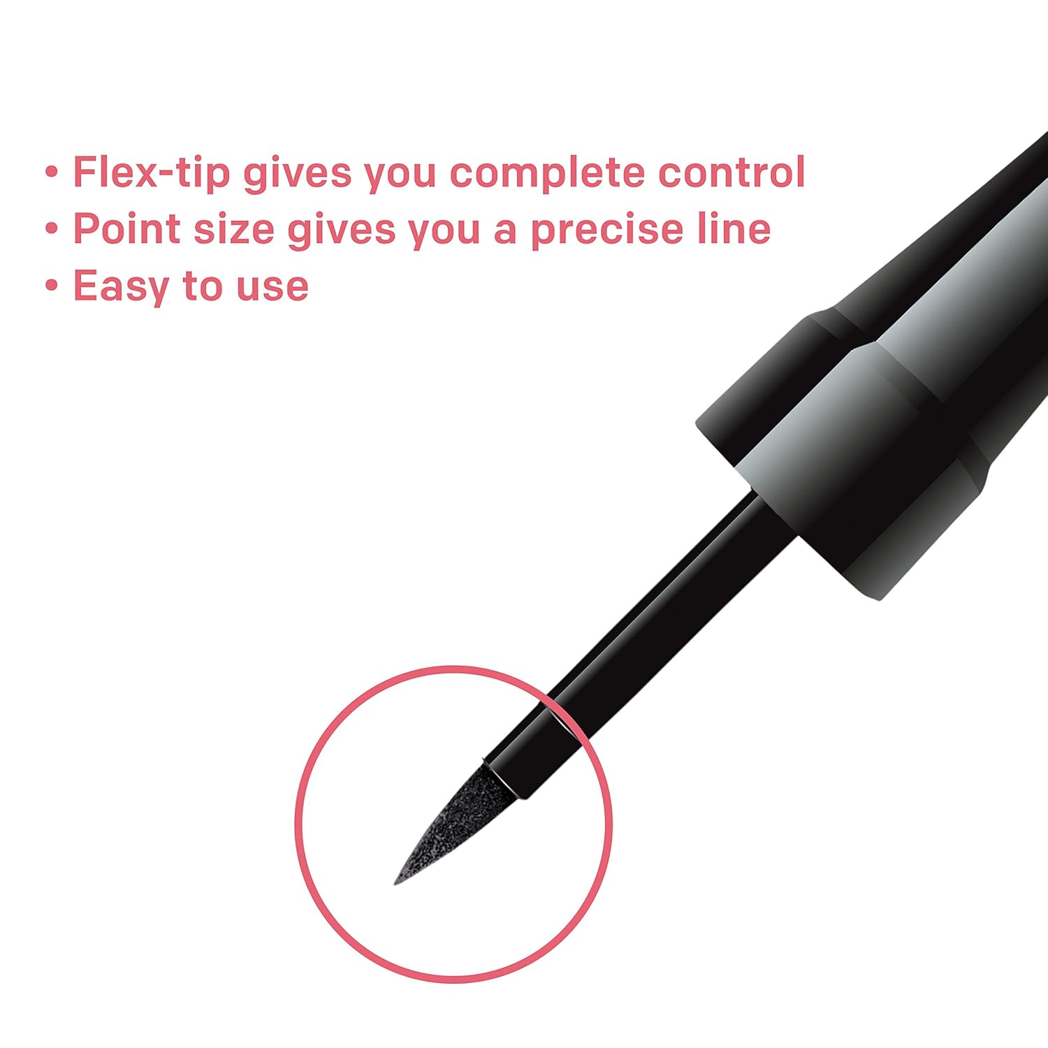 Almay Liquid Eyeliner, Waterproof, Fade-Proof Eye Makeup, Easy-to-Apply Liner Brush (Packaging May Vary), 221 Black