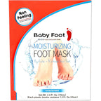 Baby Foot Hydrating Foot Mask for Dry Cracked Feet – Moisturizing Foot Mask Non Peel Treatment – Soft Smooth Feet Repair with Collagen & Hyaluronic Acid – 15 Minute Spa Foot Care, Unscented