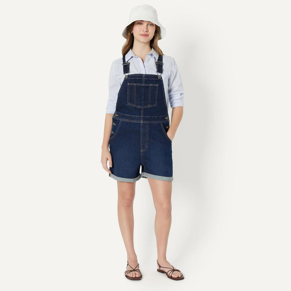 Amazon Essentials Women's Washed Cotton Bucket Hat White