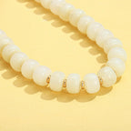 LILIE&WHITE Mothers Day Gifts for Mom Daughter Resin Chunky Beaded Necklace for Women Minimalistic Modern Statement Necklace Jewelry Accessories Birthday Gift for Women