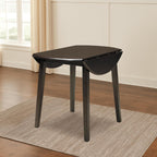 Signature Design By Ashley Hammis Round Dining Room Drop Leaf Table, Seats Up To 4, Hinged Drop Leaves, Wood, 36.38" W X 36.38" D X 29.88" H, Dark Brown