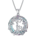 TOUPOP Mothers Gifts for Mom, Mother and Daughter/Son Necklace Sterling Silver Tree of Life Pendant with Austrian Crystal Jewelry Birthday Gifts for Women