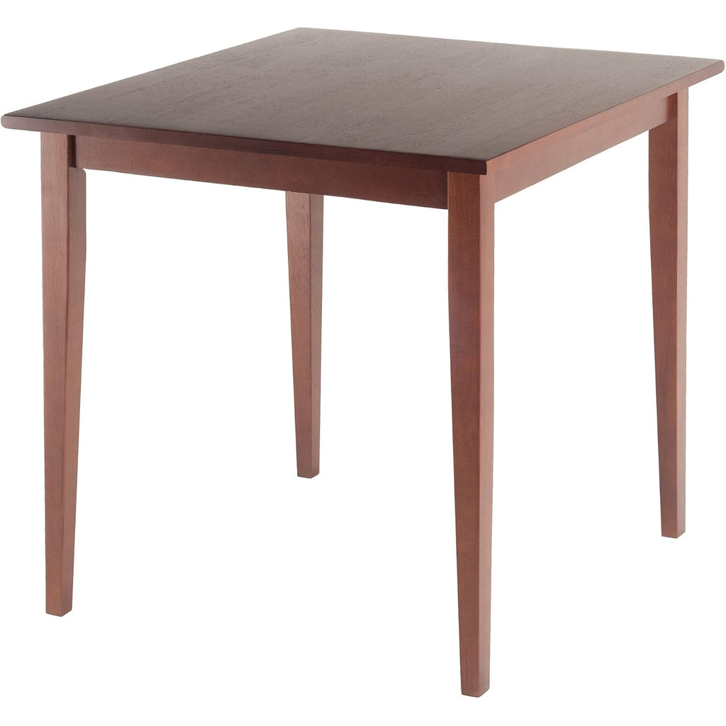 Winsome Groveland Wooden Square Dining Table, 29" In Walnut, Practical & Elegant Table For Eating, Study, Work, Sturdy Furniture For Kitchen, Dining Room, Office, Entryway