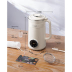 Kidisle 8 In 1 Nut Milk Maker Blender, 32Oz Homemade Soy, Almond, Oat, Coconut, Plant Based And Non Dairy Beverages, Automatic Soybean Machine With Delay Start/Keep Warm/Boil Water, Cream