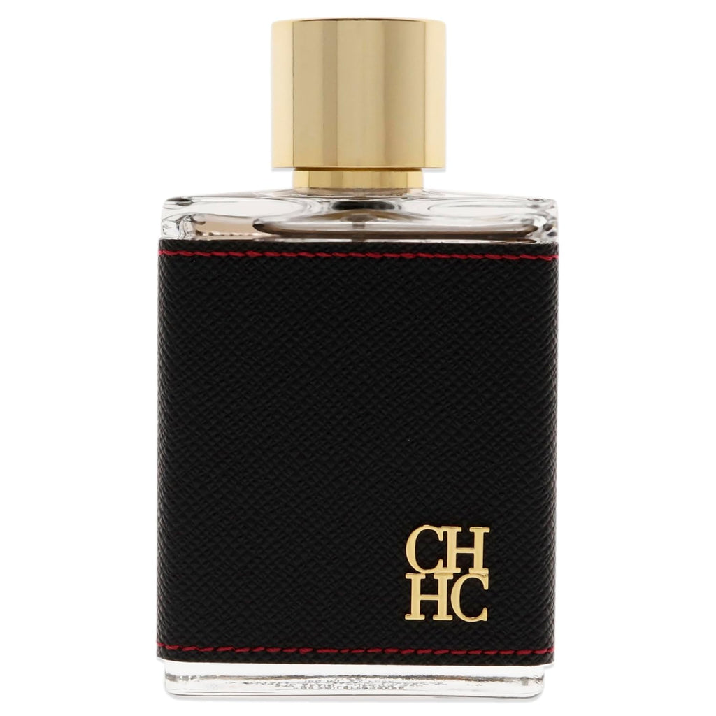 Carolina Herrera Ch Fragrance For Men - Amber Scent Of Leathery Wood And Adventure - Begins With The Warmth Of Wood And Smooth Touch Of Leather - Recommended For Evening Wear - Edt Spray - 3.4 Oz