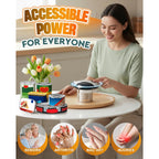 Zoomsnail Electric Can Opener, Automatic Rechargeable Can Openers With One-Touch Smooth Edge & Magnetic Lid - Hands-Free Easy-Grip Opener For Seniors With Arthritis And Most Cans