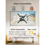 Montek Long Arm Tv Wall Mount For Most 23-65 Inch Tvs, 29 Inch Long Extension Tv Mount Swivel And Tilt, Full Motion Wall Mount Tv Bracket Fit Max Vesa 400 X 400Mm, Up To 77 Lbs
