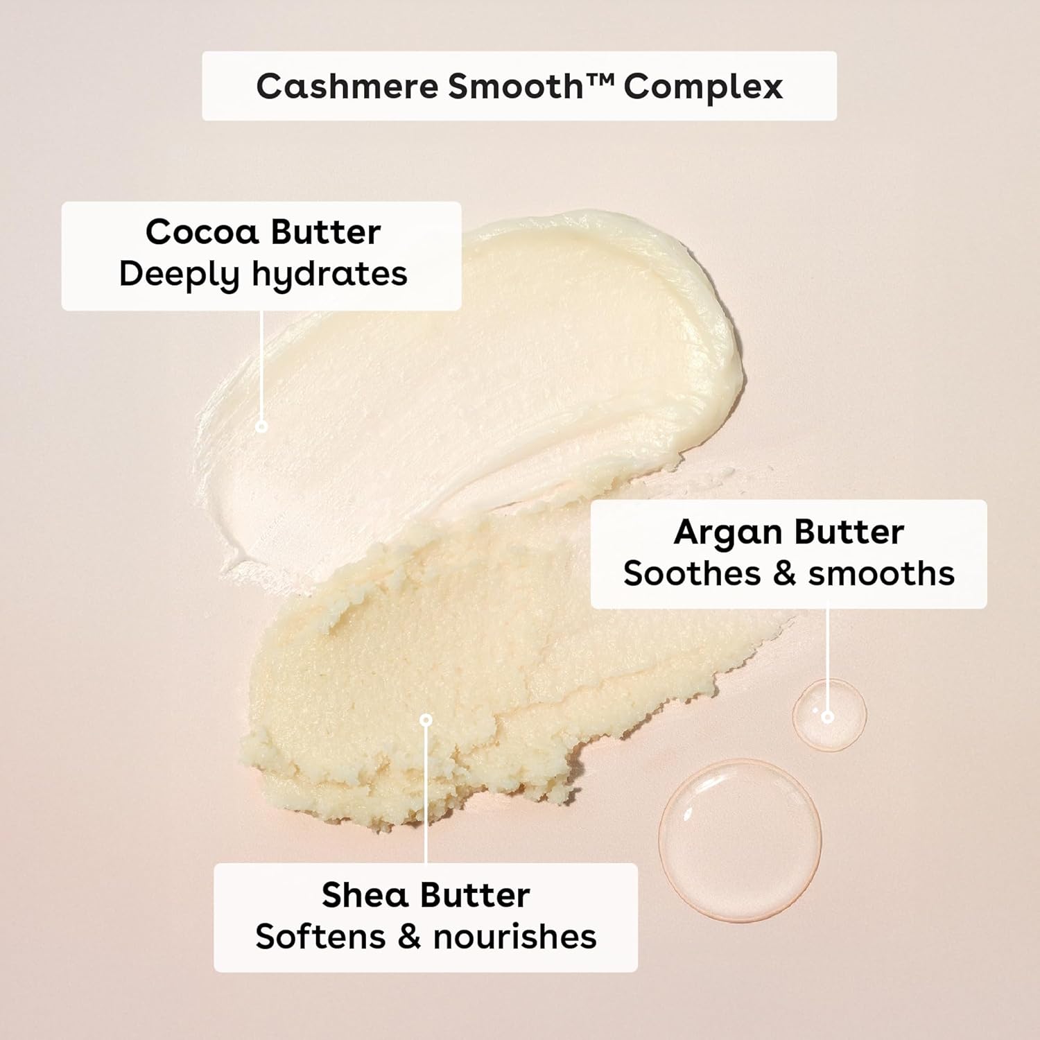 eos Cashmere Skin Collection Shave Butter - Vanilla Cashmere, Non-Foaming Moisturizing Shave Cream to Prevent Razor Burn, 7 fl oz