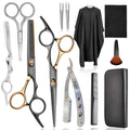 Professional Hair Cutting Scissors Thinning Shears Kit, Barber Haircut Shears Texturizing Scissors Set, Hair Trimming Salon Blending Shears Kit For Women Men