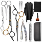 Professional Hair Cutting Scissors Thinning Shears Kit, Barber Haircut Shears Texturizing Scissors Set, Hair Trimming Salon Blending Shears Kit For Women Men