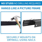 Studless Drywall Tv Mount For 13-55 Inch Tvs, No Stud Tv Wall Bracket Max Vesa 400X400Mm Up To 100 Lbs Universal Fits Most Led Lcd Plasma Flat/Curved Screen Tvs & Monitors-Upgraded Bubble Level