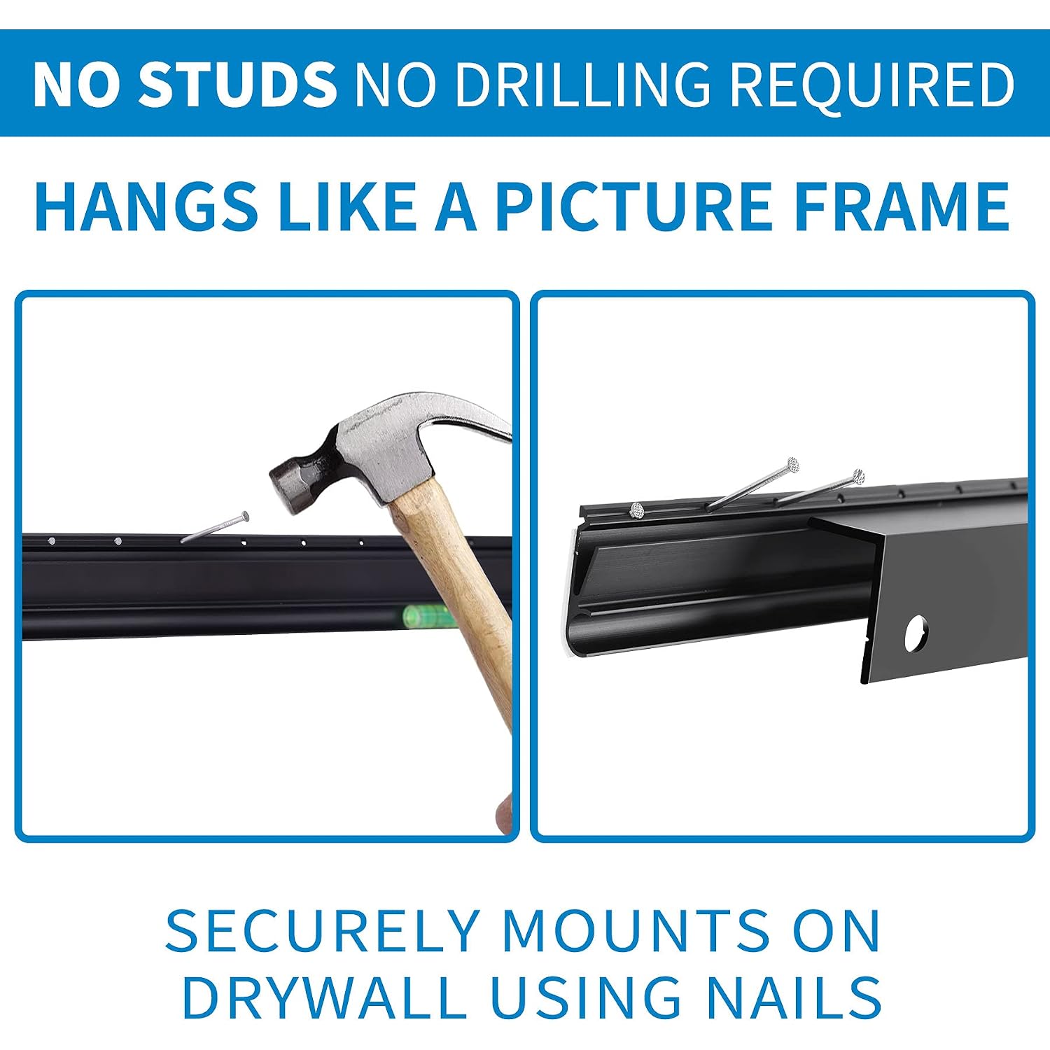 Studless Drywall Tv Mount For 13-55 Inch Tvs, No Stud Tv Wall Bracket Max Vesa 400X400Mm Up To 100 Lbs Universal Fits Most Led Lcd Plasma Flat/Curved Screen Tvs & Monitors-Upgraded Bubble Level