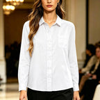 2026 Button Down Shirt For Women Long Sleeve Blouses Fall Lightweight Tops Business Casual Work Outfits