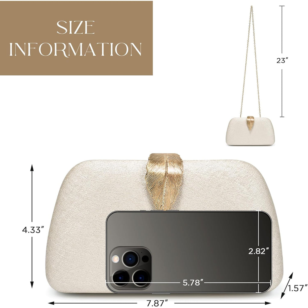 SWEETV CHUNLI Glitter Clutch Purses for Women Elegant Evening Bag for Parties, Weddings, and Formal Events
