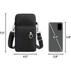 Small Crossbody Bag For Women - Mini Phone Purses With Crossbody Strap And Wallet - Nylon Arm Bag