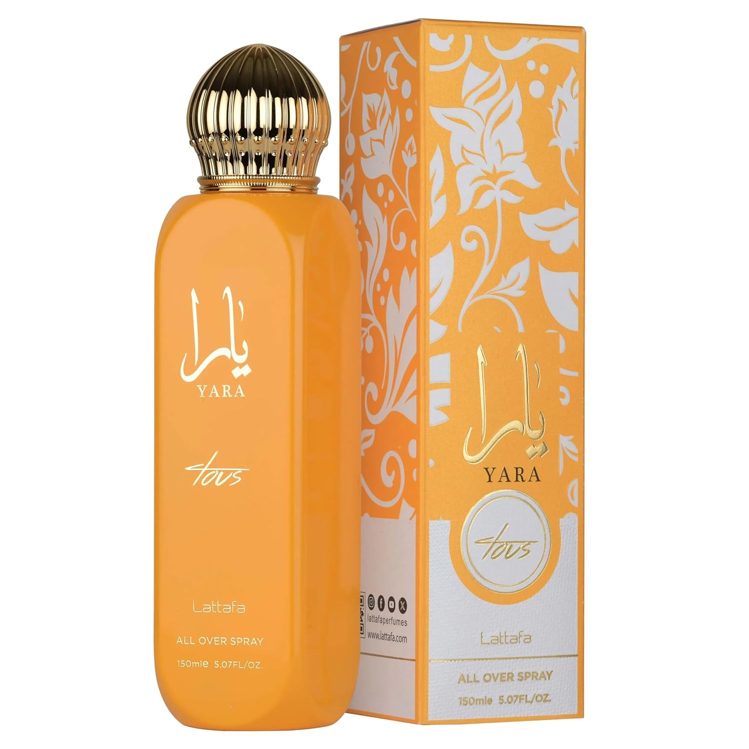 Lattafa Yara Tous – Tropical, Fruity, Floral, Vanilla – All Over Spray Long-Lasting Fragrance for Women, 5.07 Ounce / 150 ml