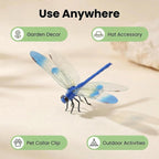 12Pcs Dragonfly Clips For Bugs Repellent - 3D Dragonfly Clips To Keep Bugs Away - Driving Away Mosquitoes, Bees & Flies - Fly Scare Devices For Indoor & Outdoor - Garden Stakes Decor, Patio, Hat