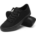 Women Canvas Sneaker Slip On Non Slip Casual Shoes Lace Up Canvas Low Top White Shoes Loafers For Women Fashion Black Sneaker